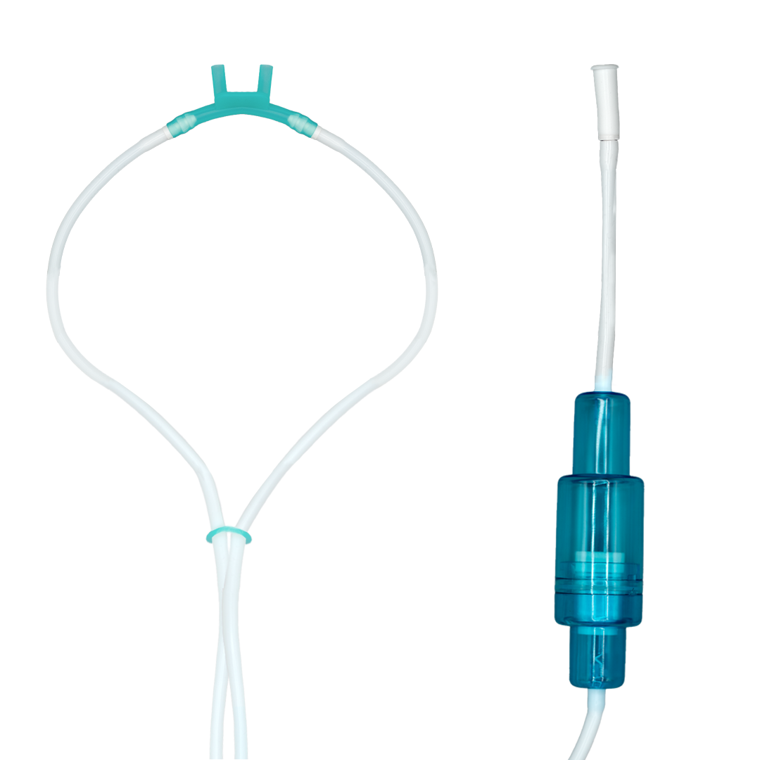 Silikon Nasenbrille mit Tropfenfänger für Inhalationsgeräte 2m | Typ Bioenergizer