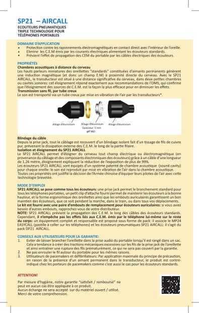 SP21 AIRCALL Head-Set / Ohrhörer